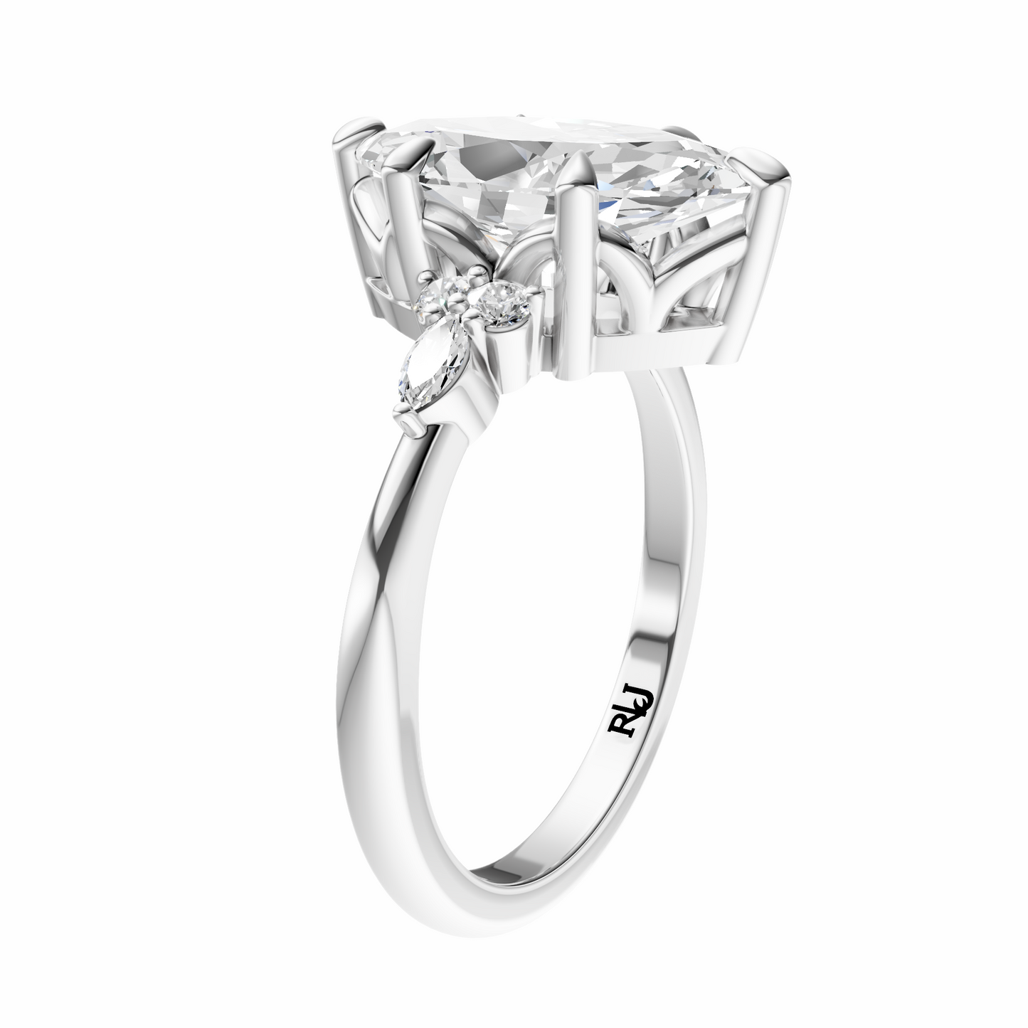 Marquise Cluster Elegance Setting