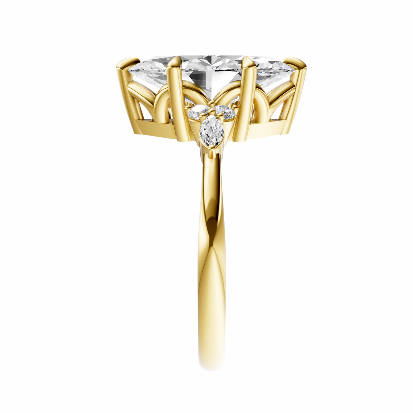 Marquise Cluster Elegance Setting