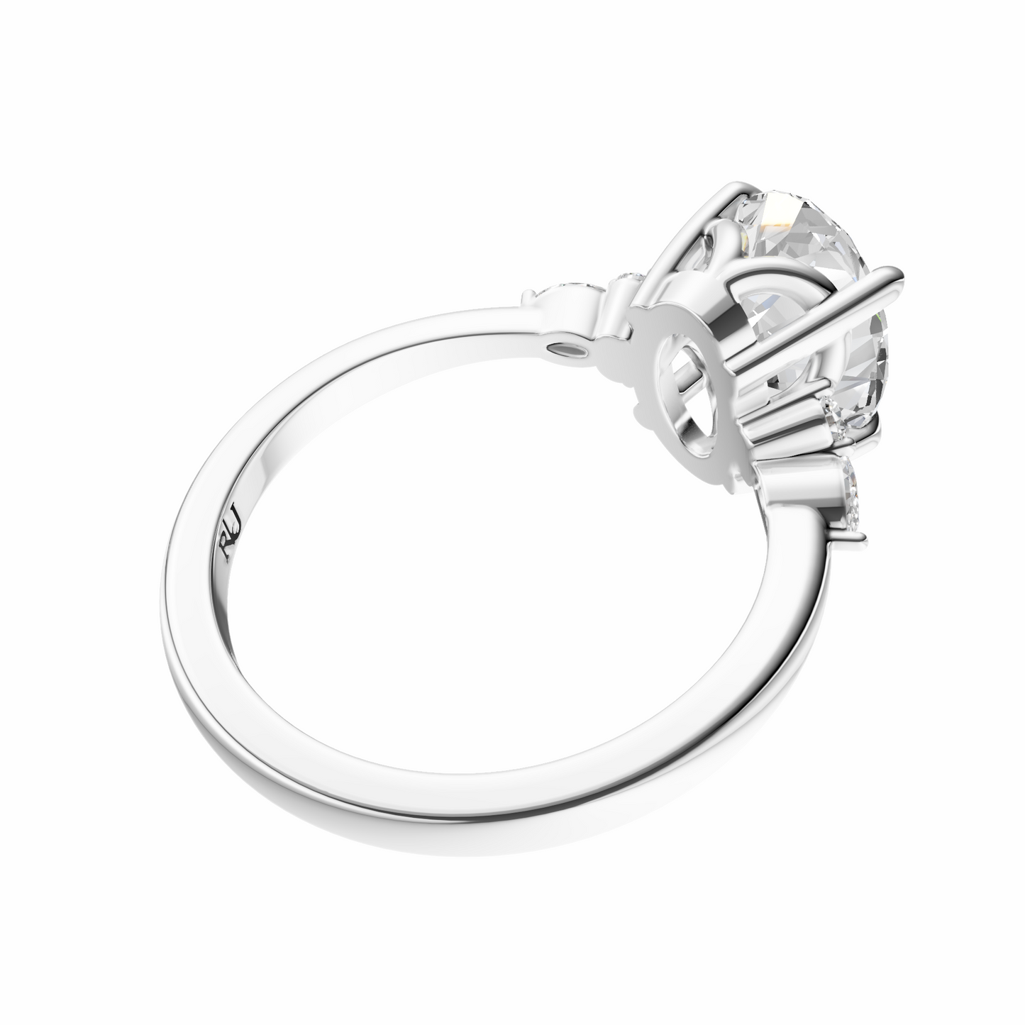 Oval Cluster Elegance Setting
