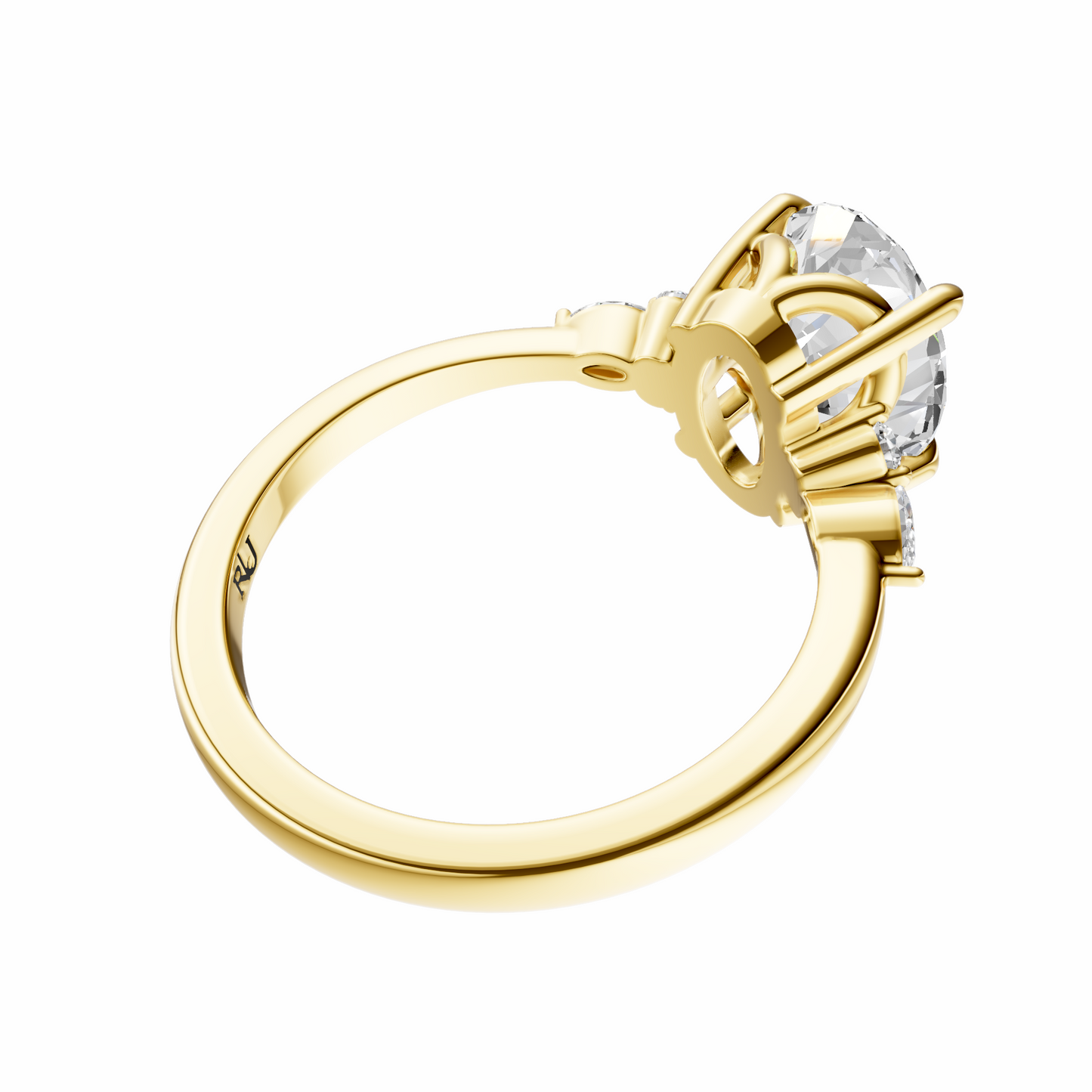 Oval Cluster Elegance Setting