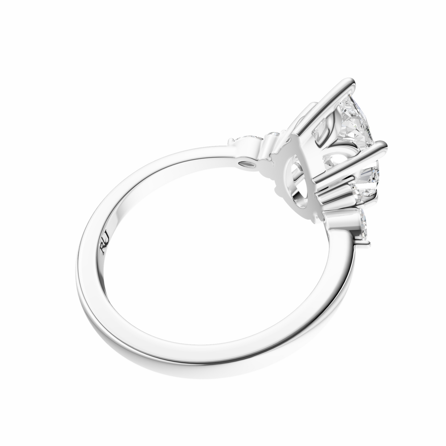 Pear Cluster Elegance Setting