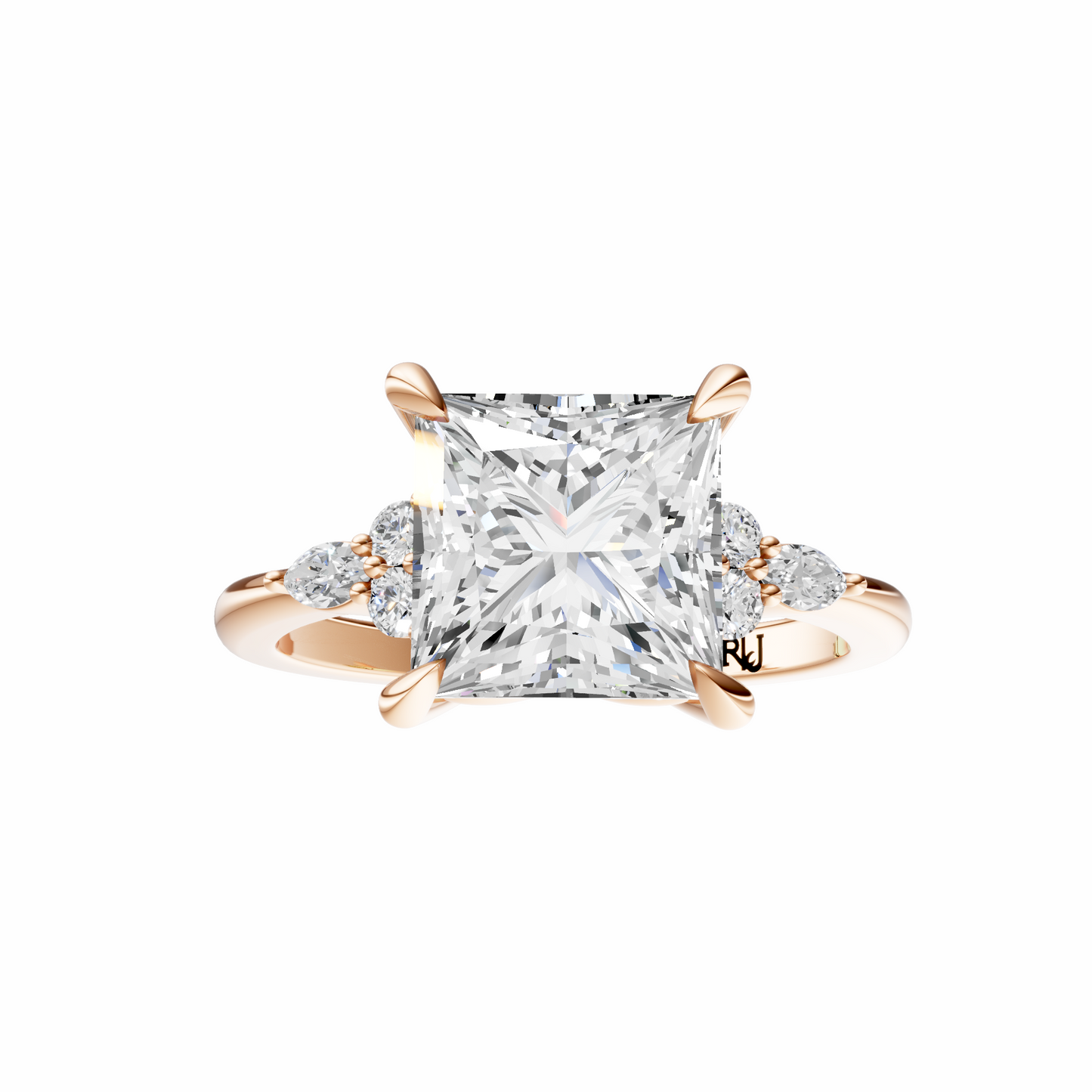 Princess Cluster Elegance Setting
