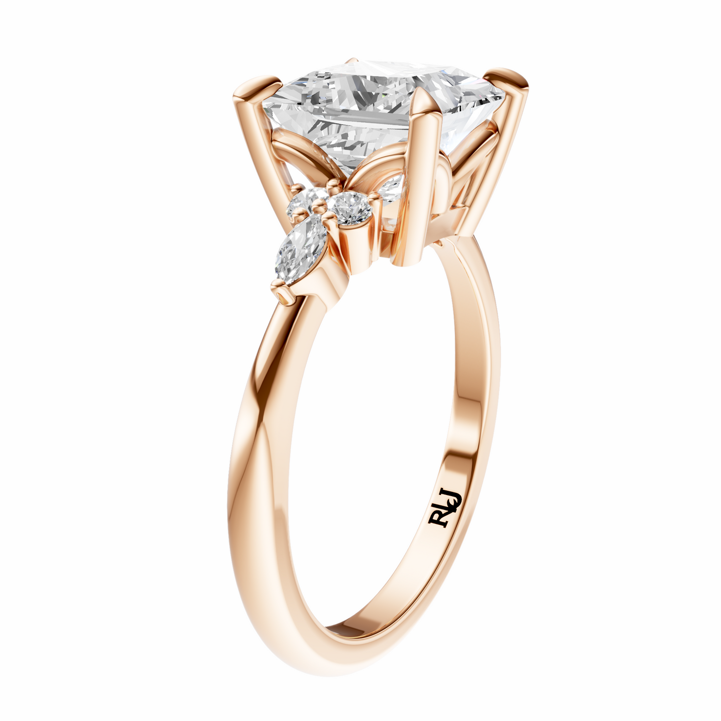 Princess Cluster Elegance Setting