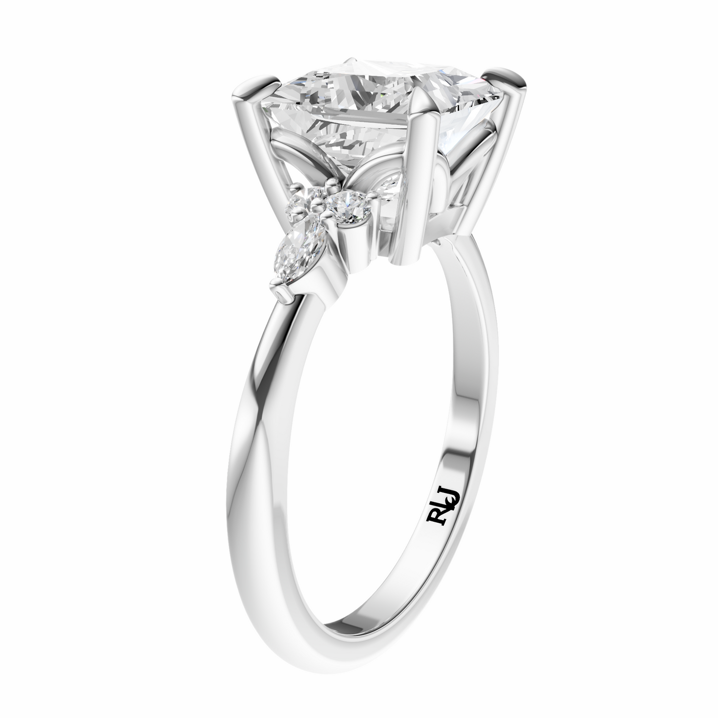 Princess Cluster Elegance Setting