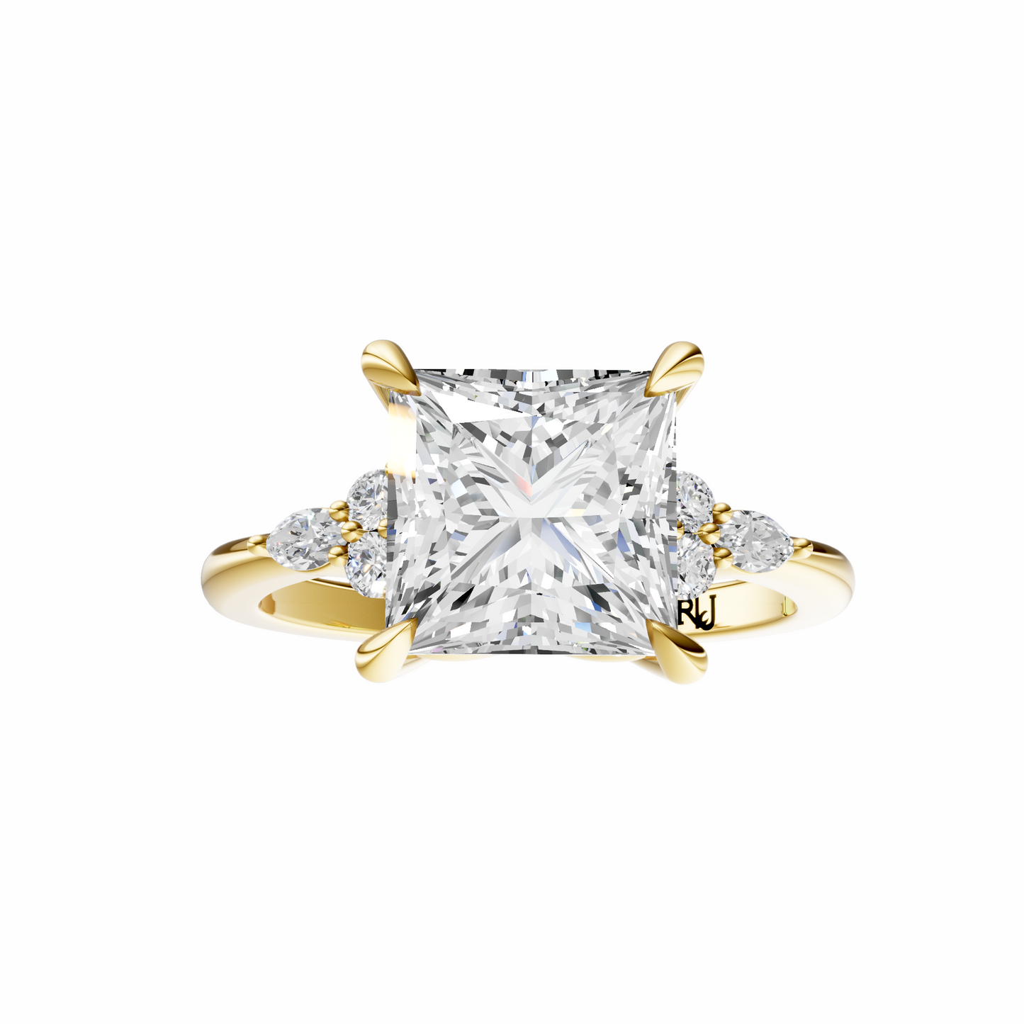 Princess Cluster Elegance Setting