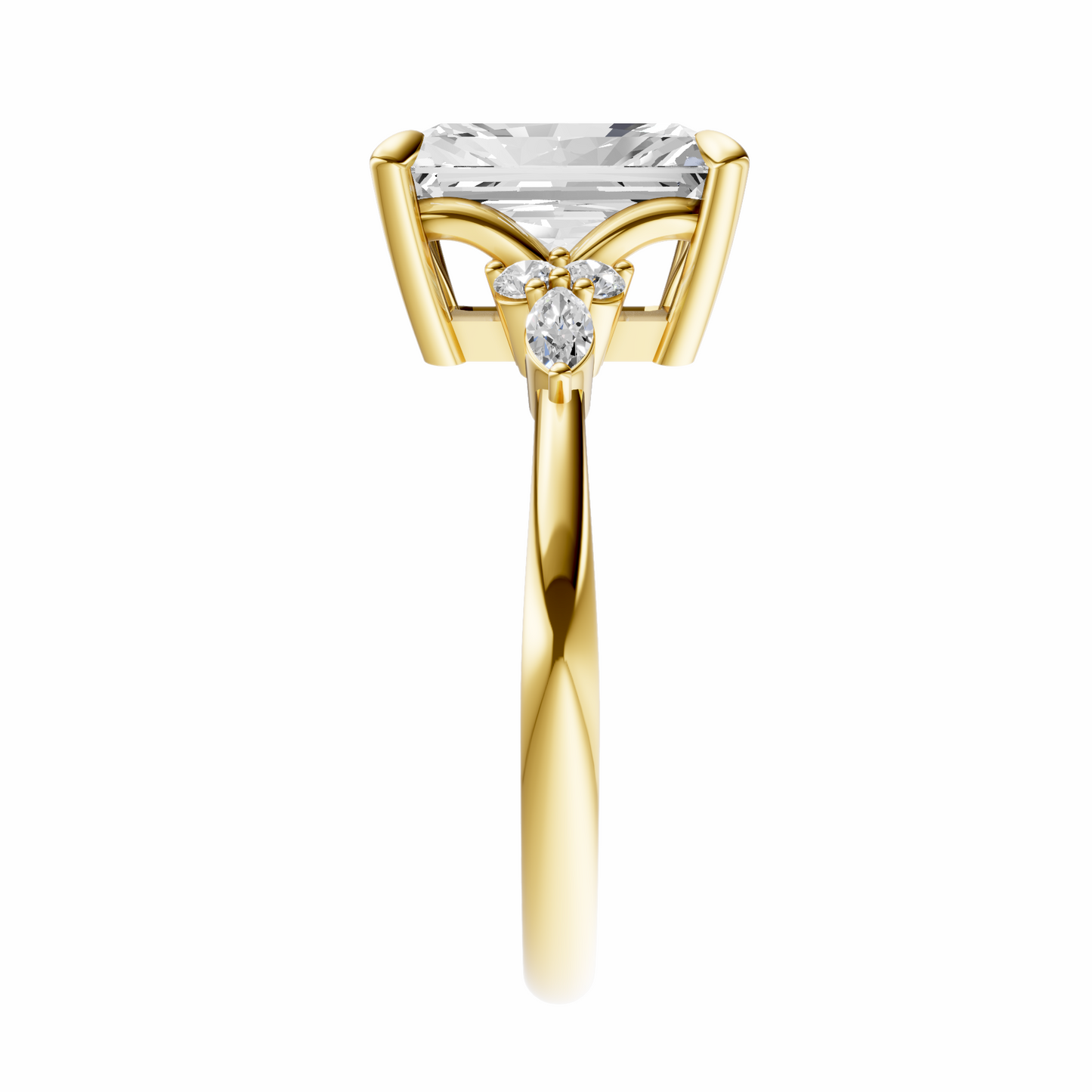 Radiant Cluster Elegance Setting