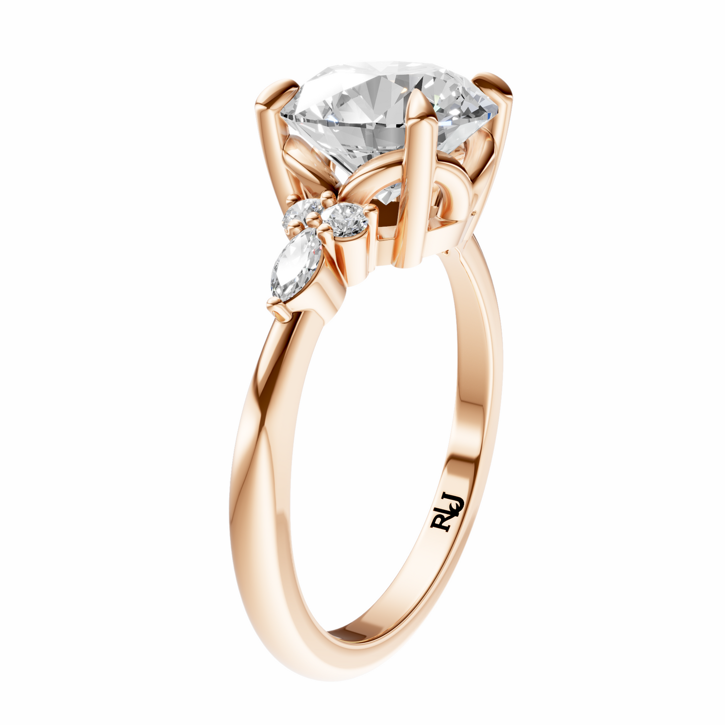 Round Cluster Elegance Setting