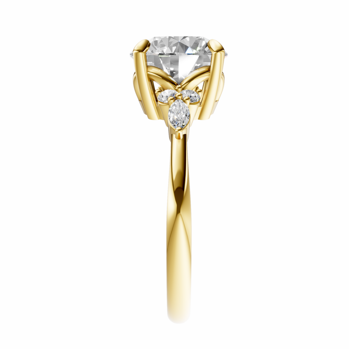 Round Cluster Elegance Setting