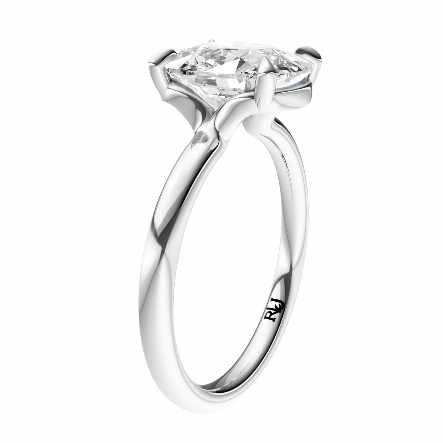 Cushion Deleted Bridge Solitaire Setting