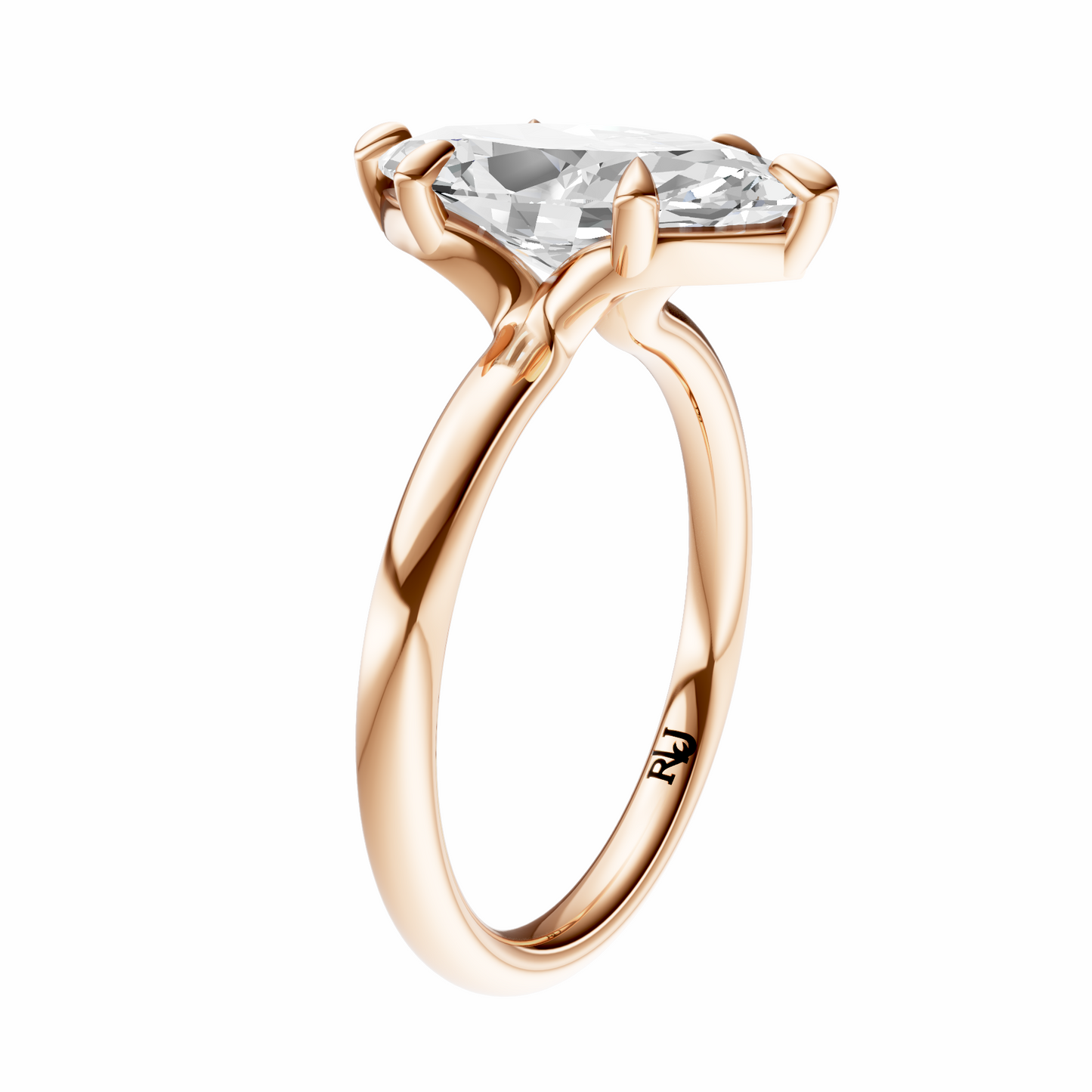 Marquise Deleted Bridge Solitaire Setting