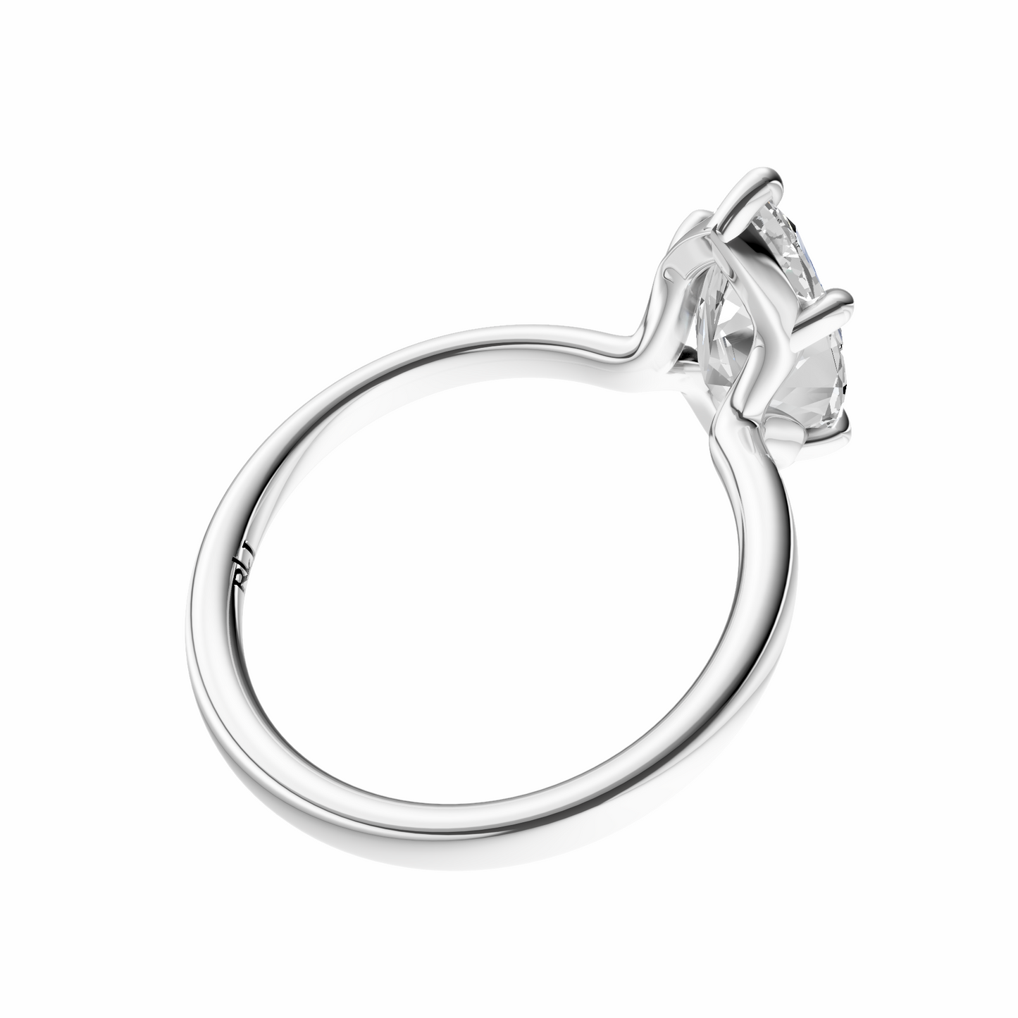 Marquise Deleted Bridge Solitaire Setting