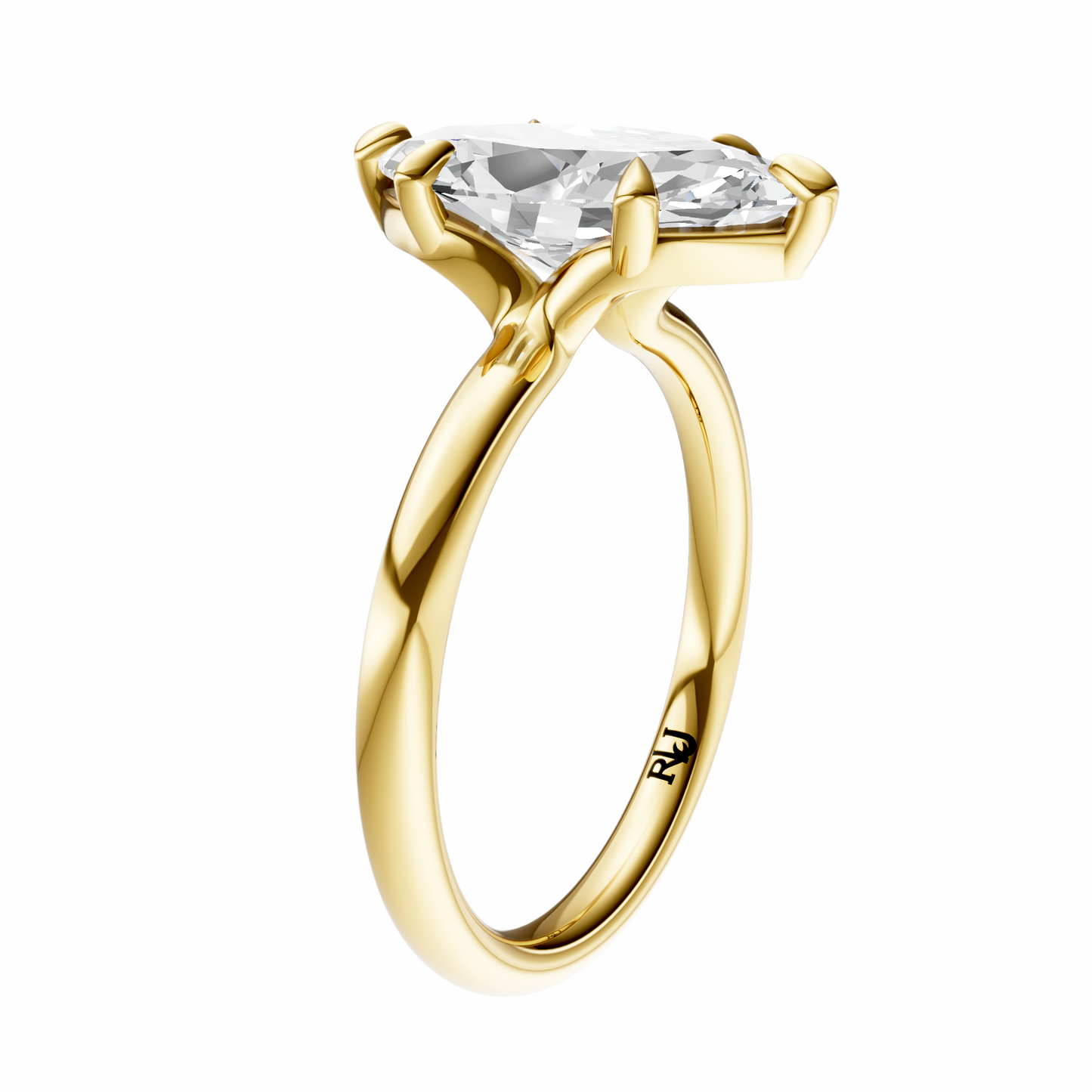 Marquise Deleted Bridge Solitaire Setting