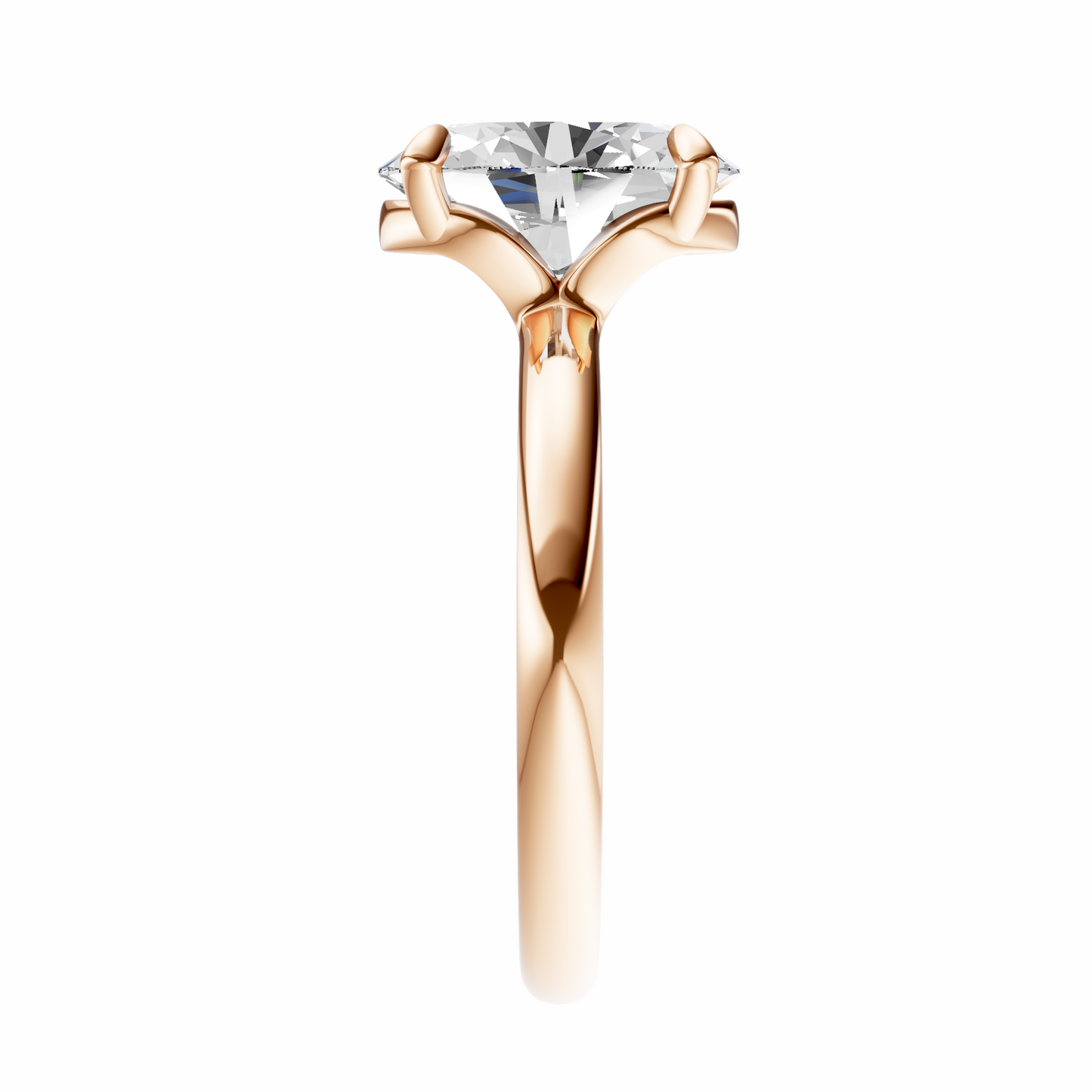 Oval Deleted Bridge Solitaire Setting