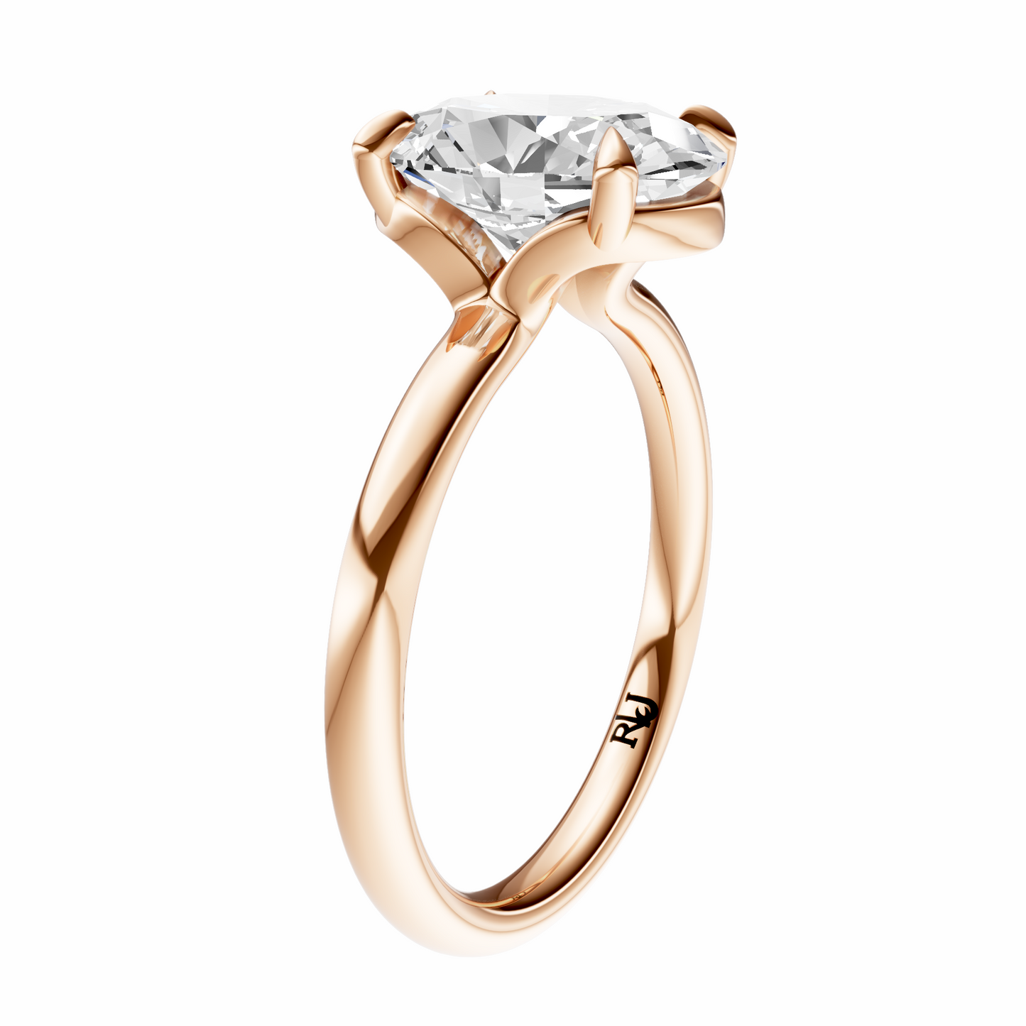 Oval Deleted Bridge Solitaire Setting