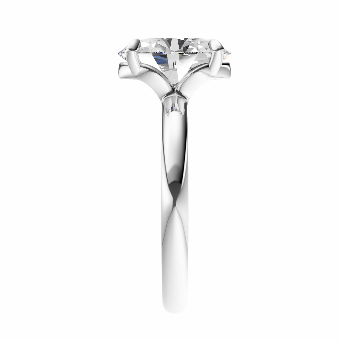 Oval Deleted Bridge Solitaire Setting