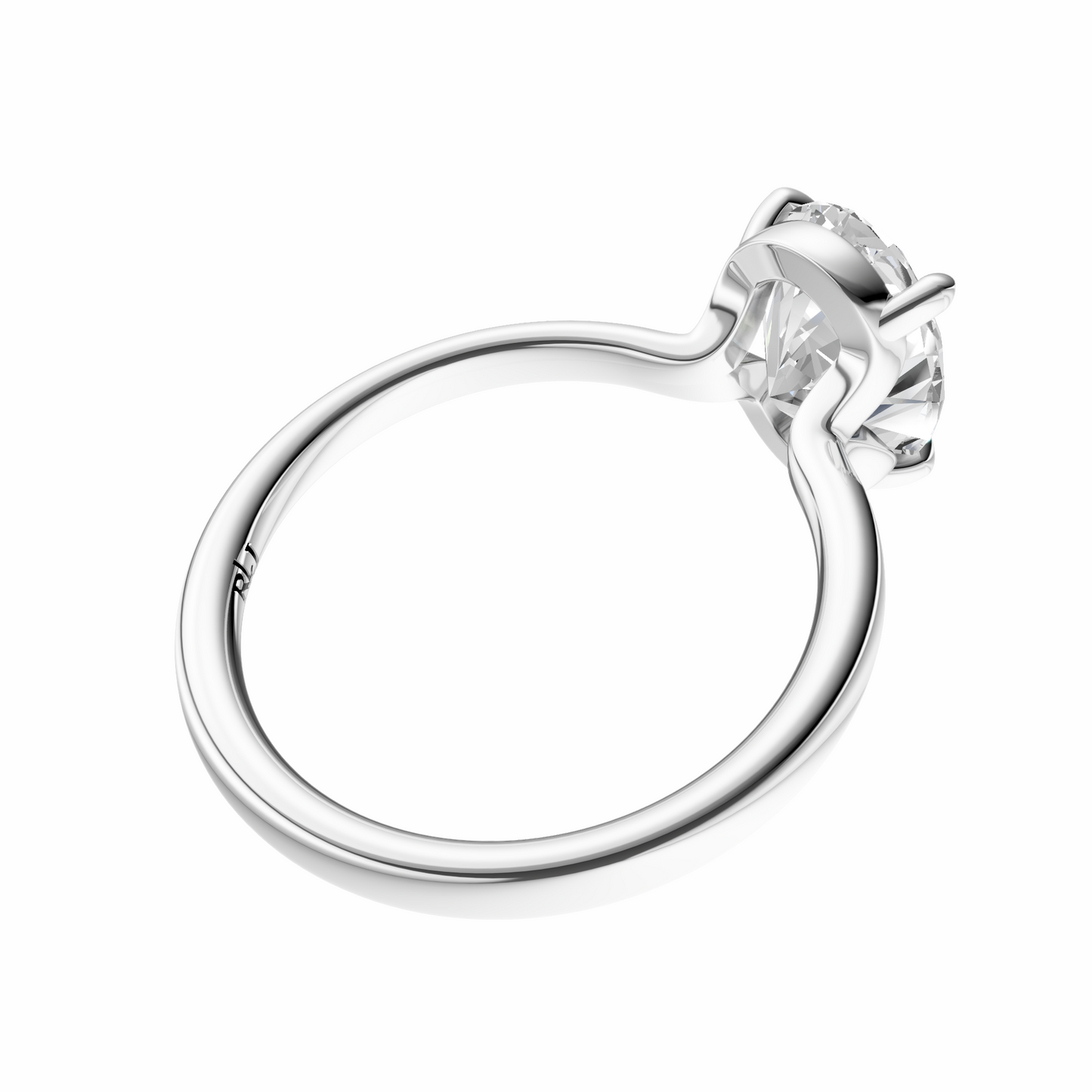 Oval Deleted Bridge Solitaire Setting