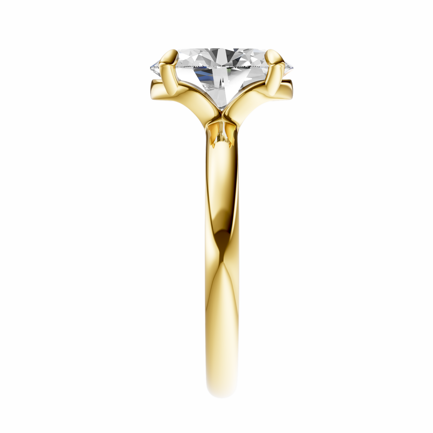Oval Deleted Bridge Solitaire Setting