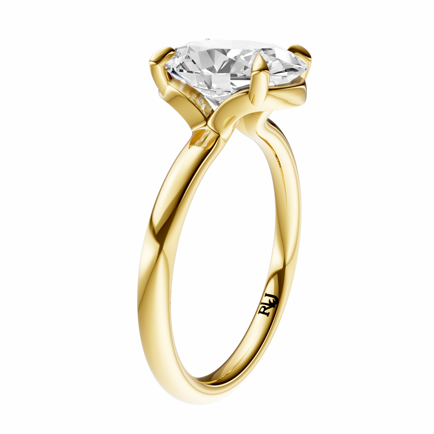 Oval Deleted Bridge Solitaire Setting