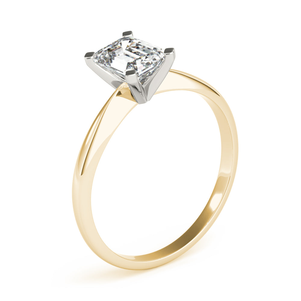 Emerald Tapered 4-Prong Solitaire Setting
