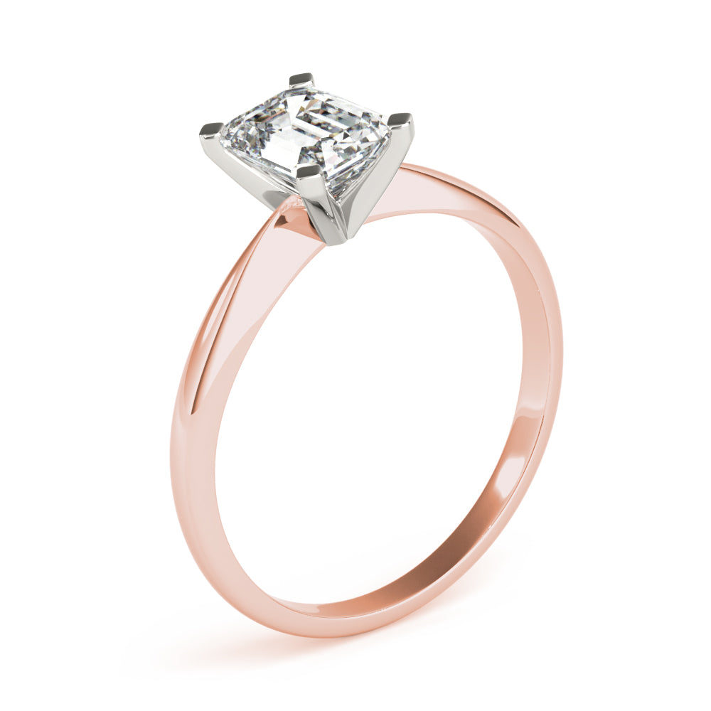 Emerald Tapered 4-Prong Solitaire Setting