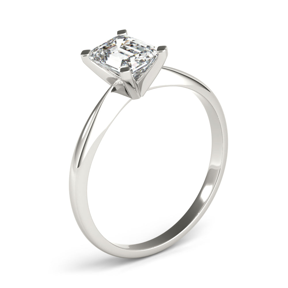 Emerald Tapered 4-Prong Solitaire Setting