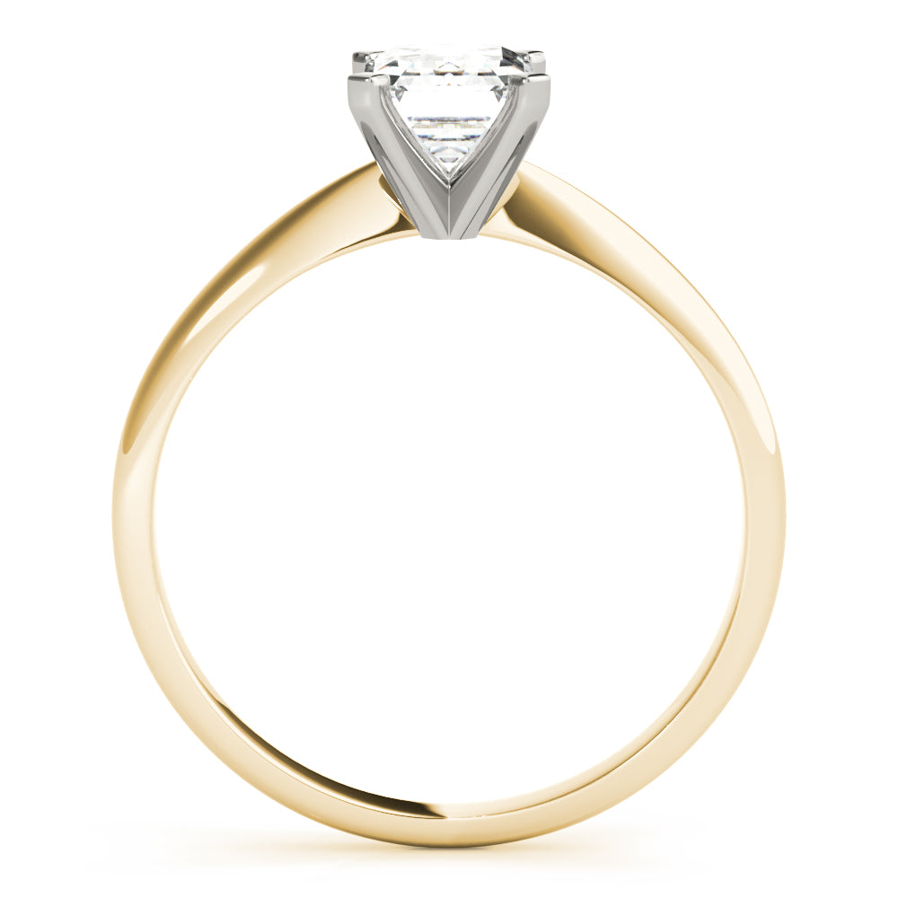 Emerald Tapered 4-Prong Solitaire Setting