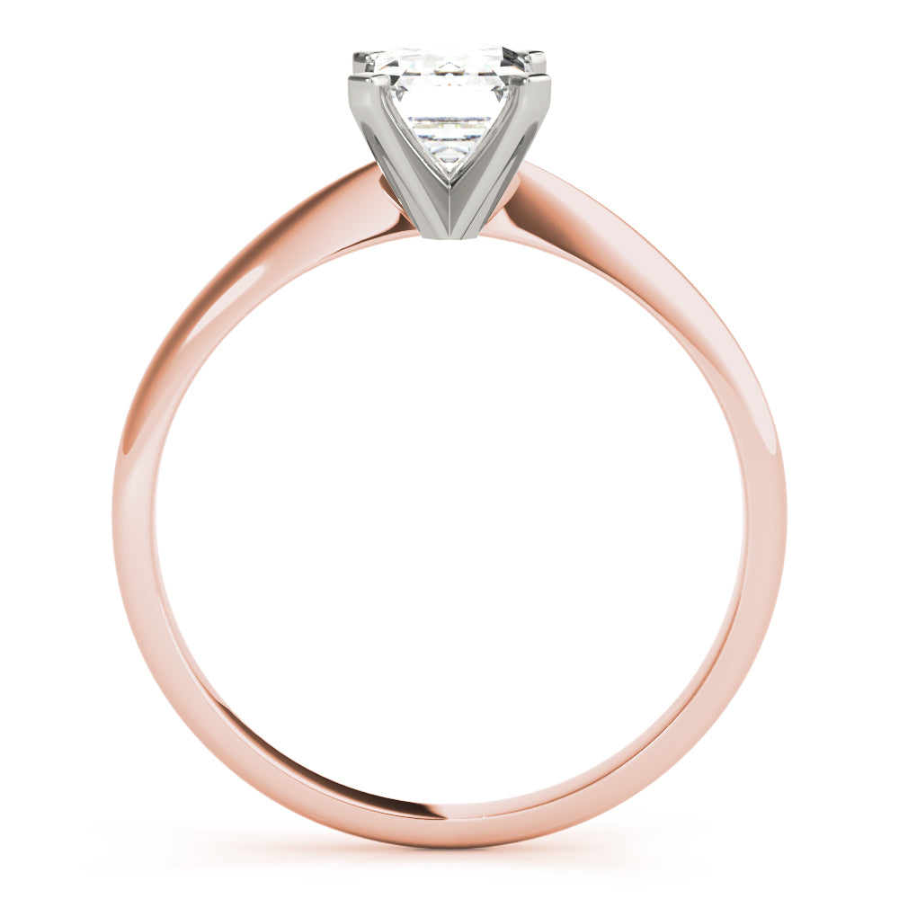 Emerald Tapered 4-Prong Solitaire Setting