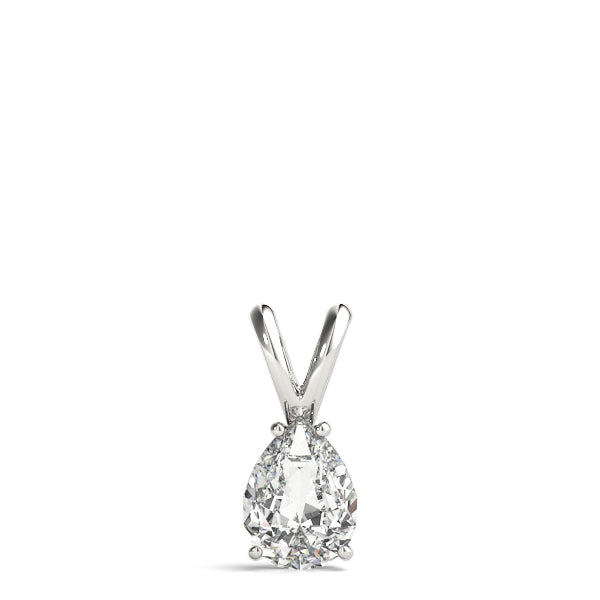 Pear Lab Diamond Unique 4-Prong Split Bail Necklace