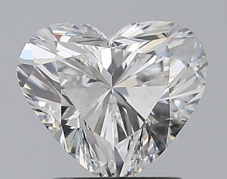 1.35 Carat D Color IF Heart Diamond