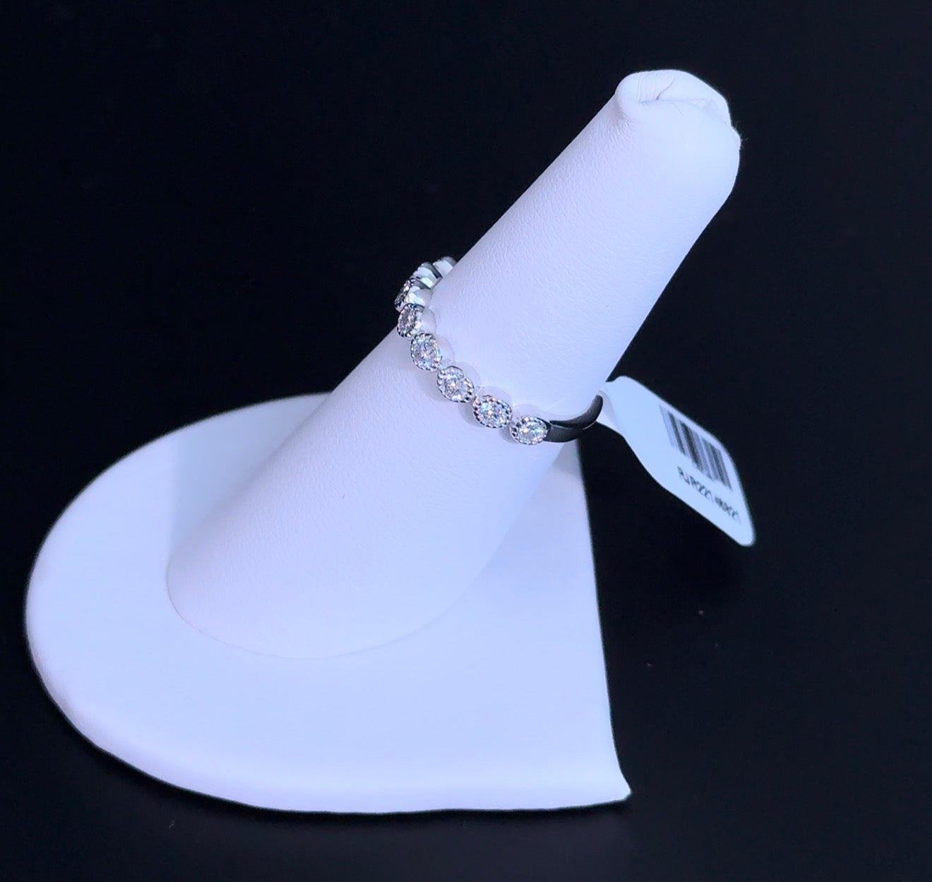 0.50ctw Round Lab Diamonds Sterling Silver Ring Size 7