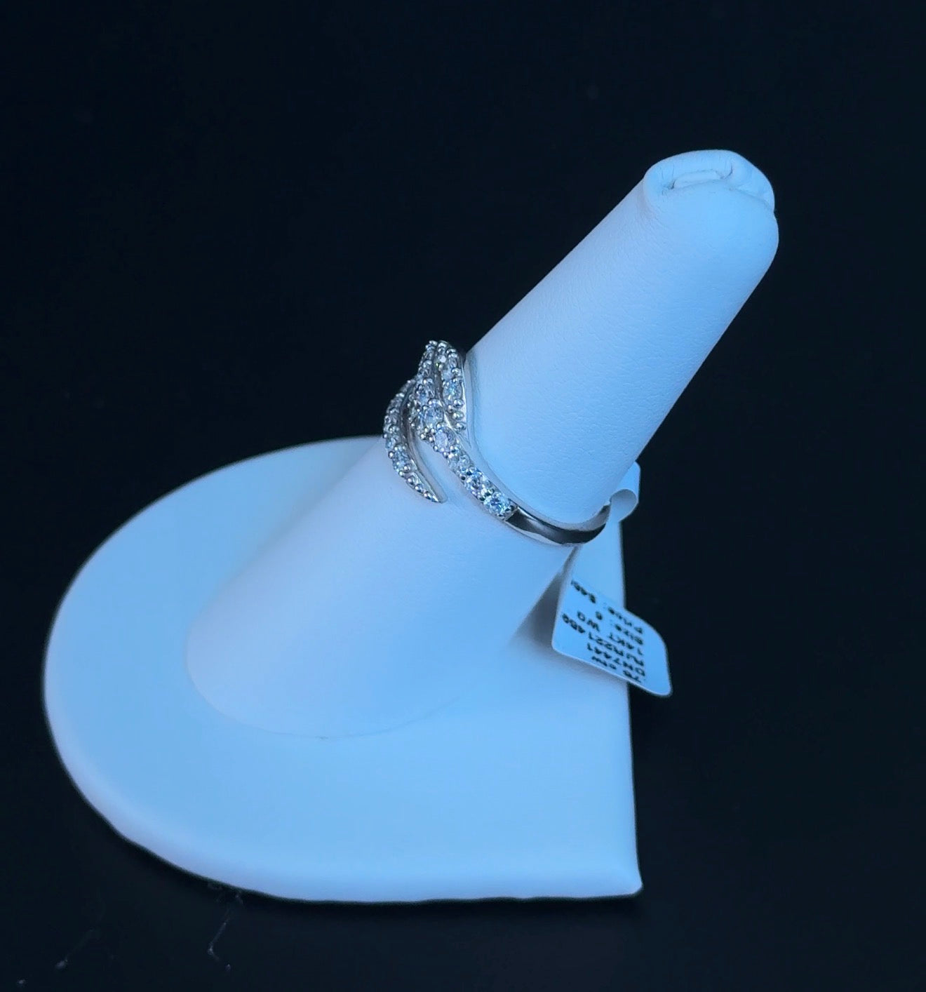 .75ctw Lab Diamond 14kt White Gold Snake Ring DN7441