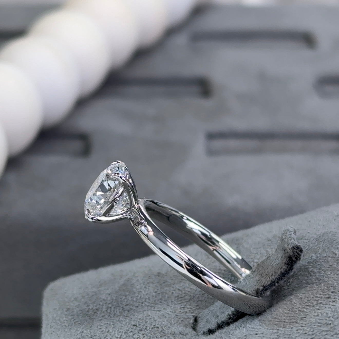 2.02 Carat Round Lab Diamond Timeless Solitaire Ring