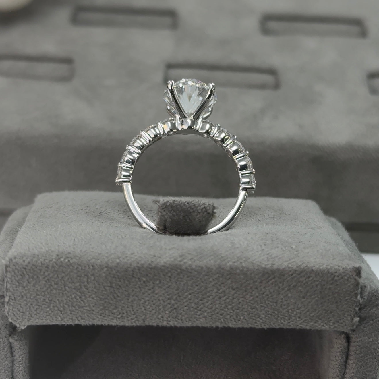 4.04 Carat Oval Elegant Broadway Traditional Diamond Ring
