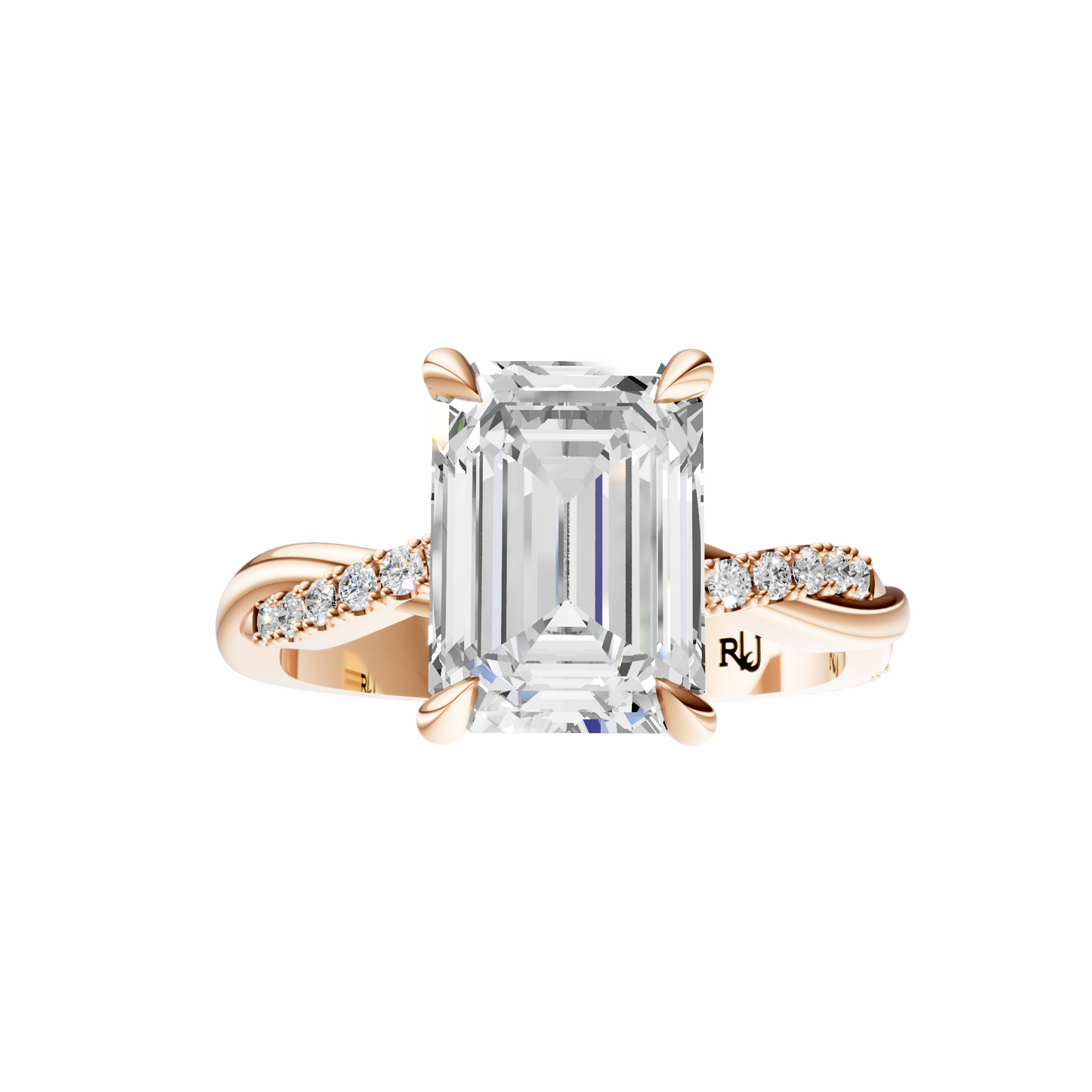 Emerald Infinity Accented Setting