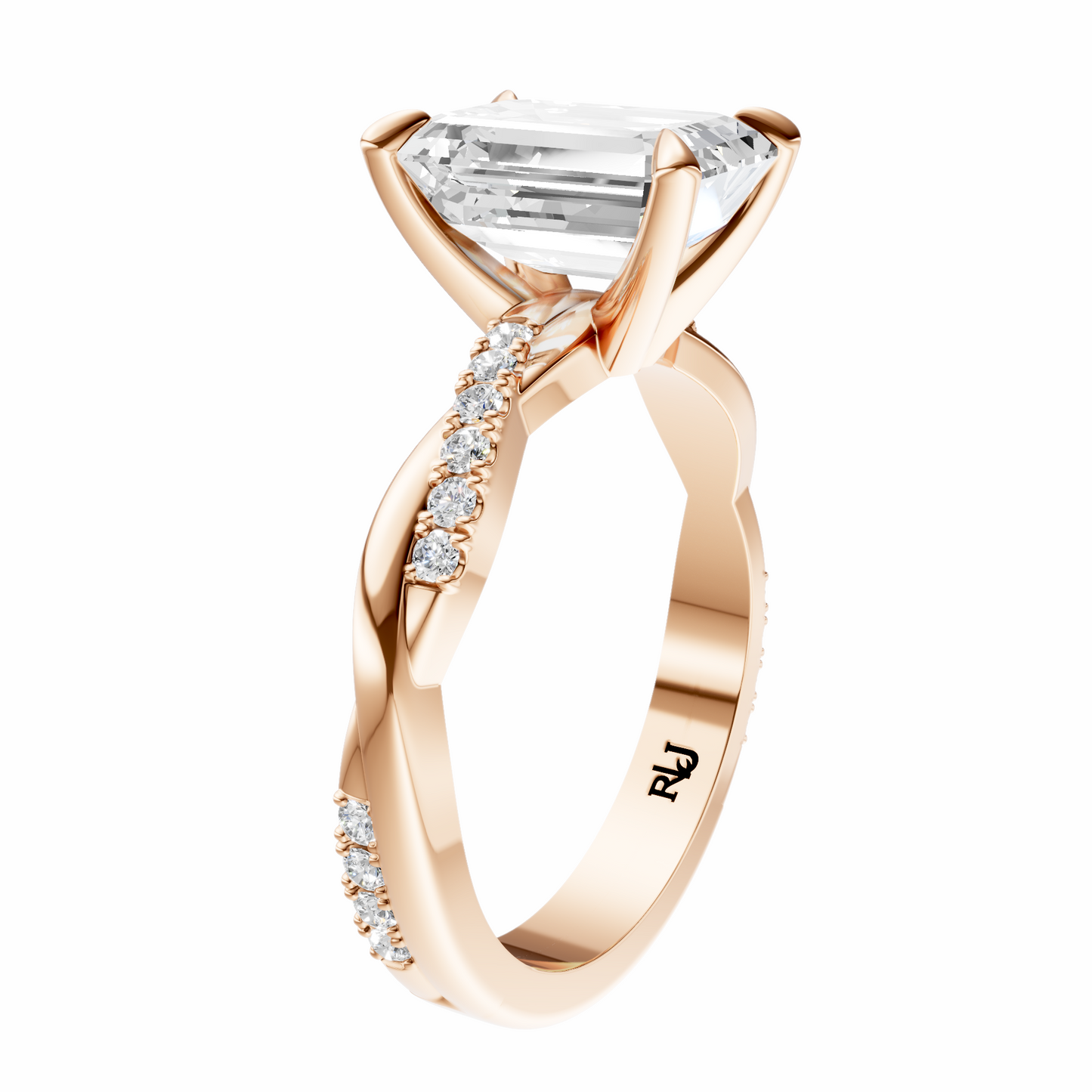 Emerald Infinity Accented Setting
