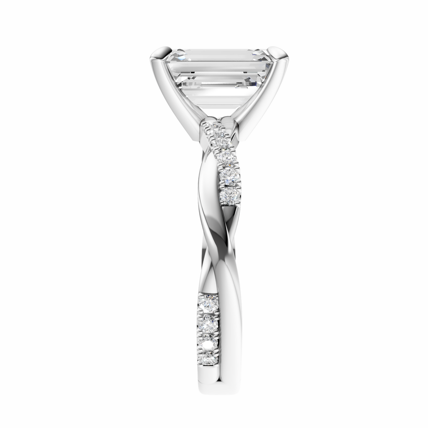 Emerald Infinity Accented Setting
