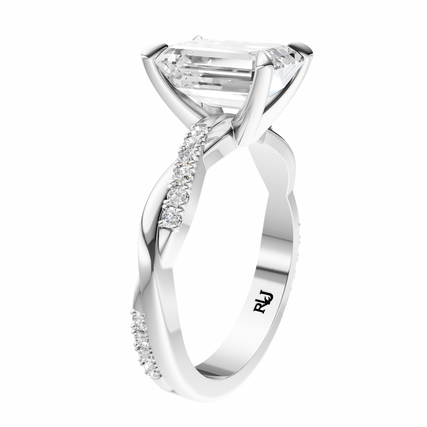 Emerald Infinity Accented Setting