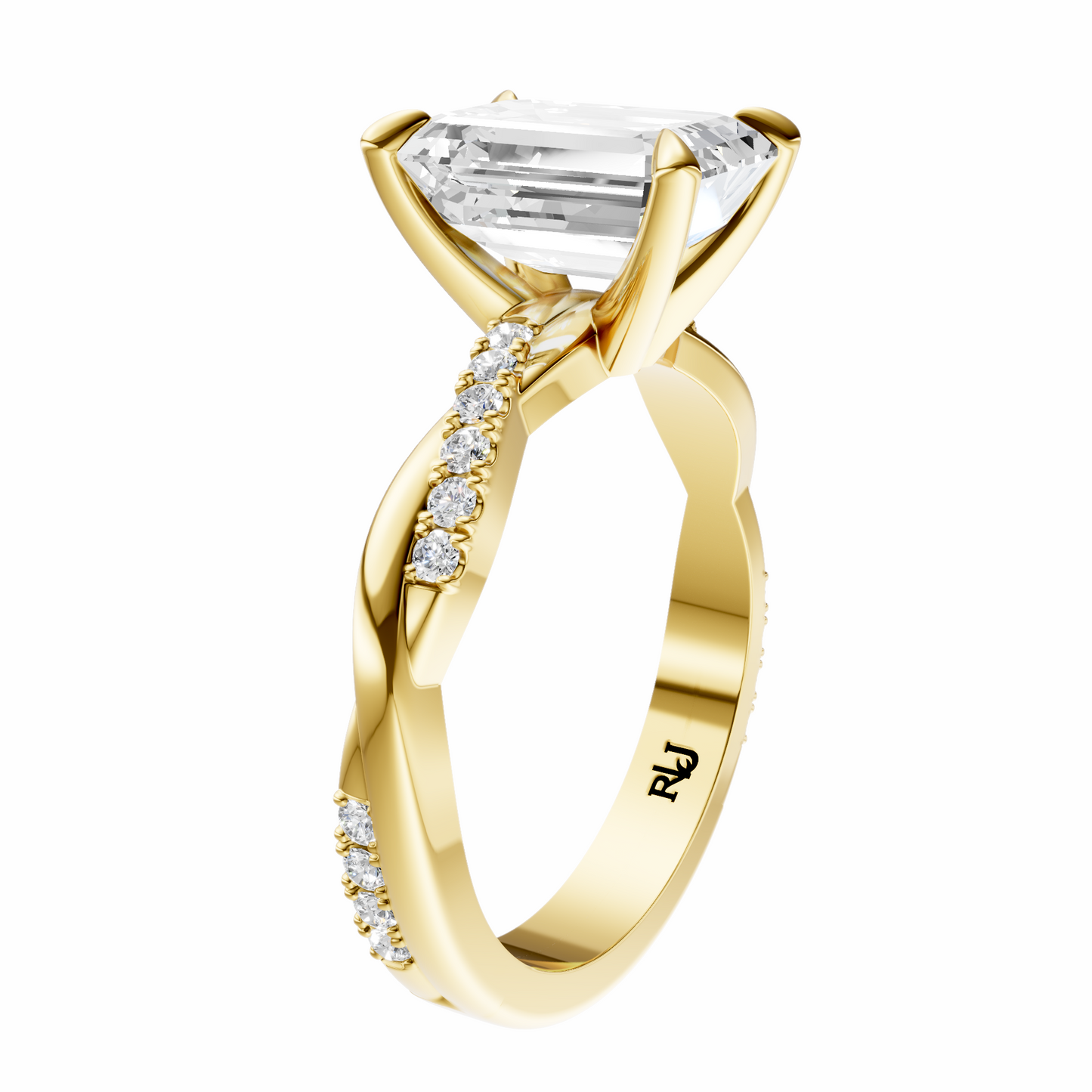 Emerald Infinity Accented Setting