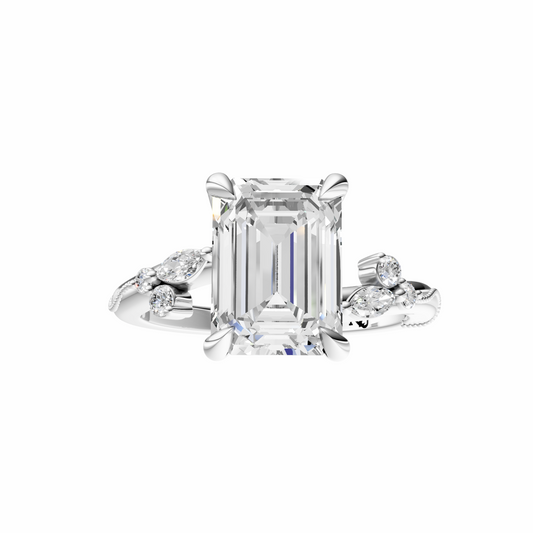 Emerald Blossom Grace Setting