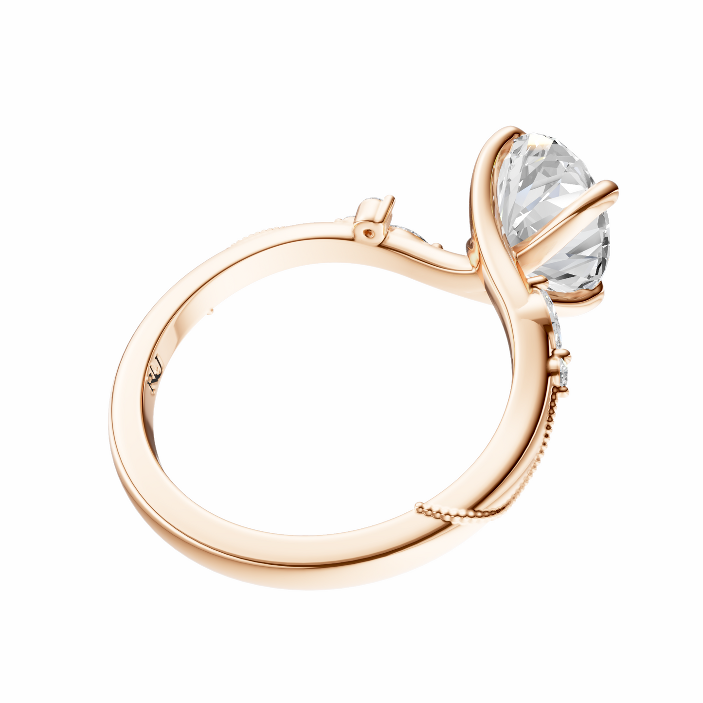 Oval Blossom Grace Setting