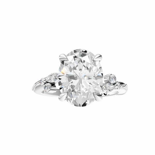 Oval Blossom Grace Setting