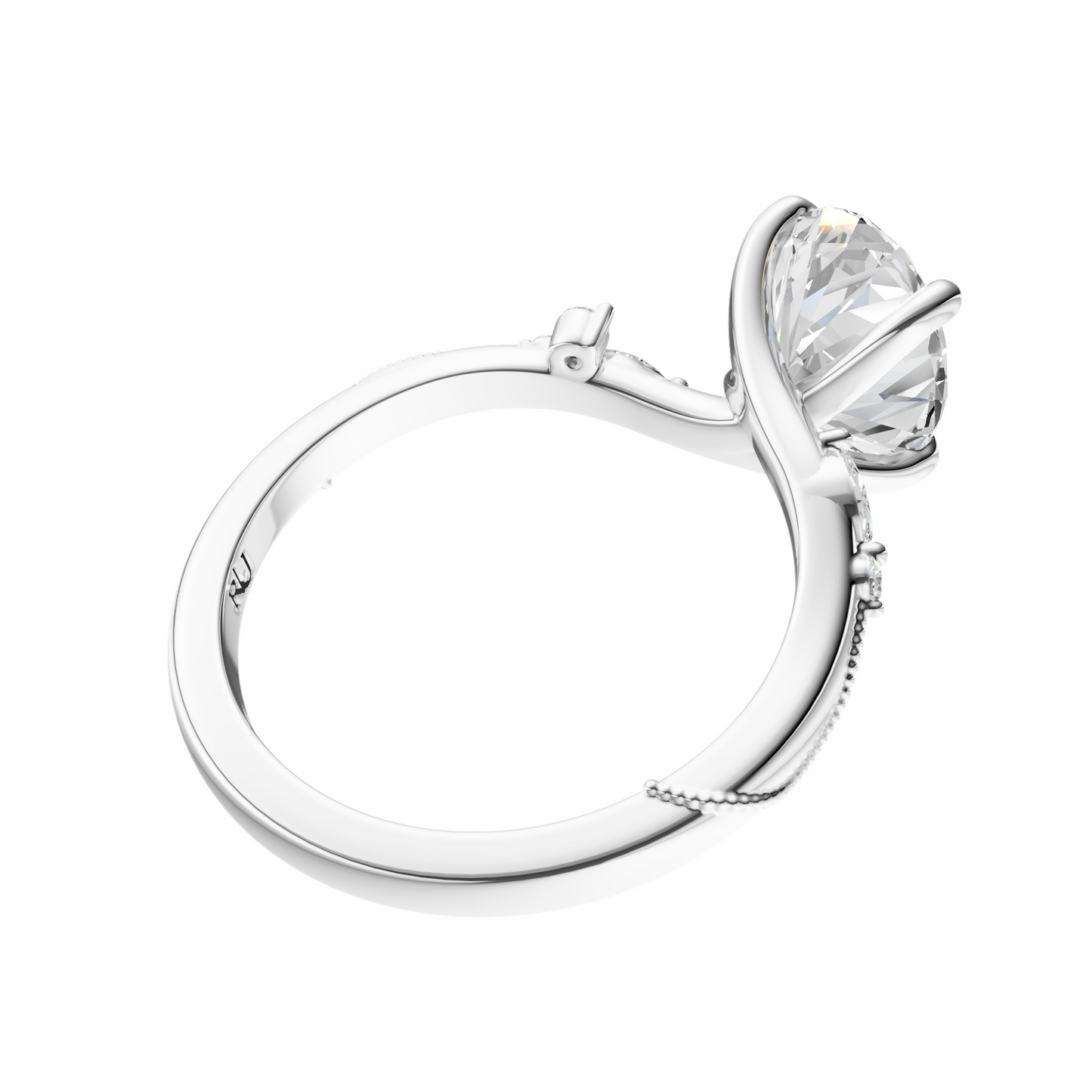 Oval Blossom Grace Setting