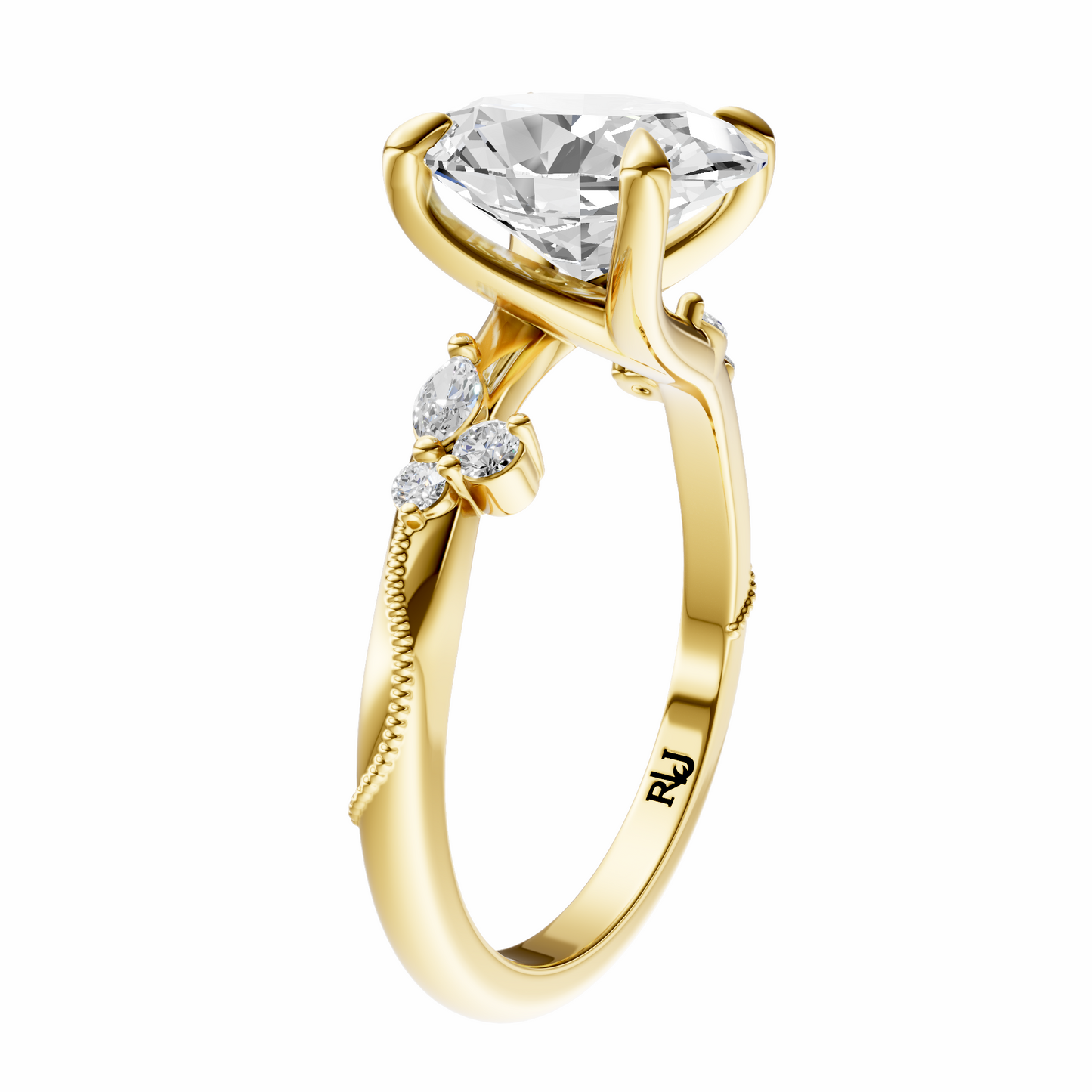 Oval Blossom Grace Setting