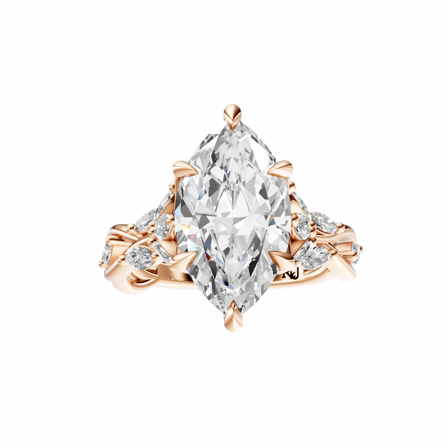 Marquise Accented Nature Inspired Setting