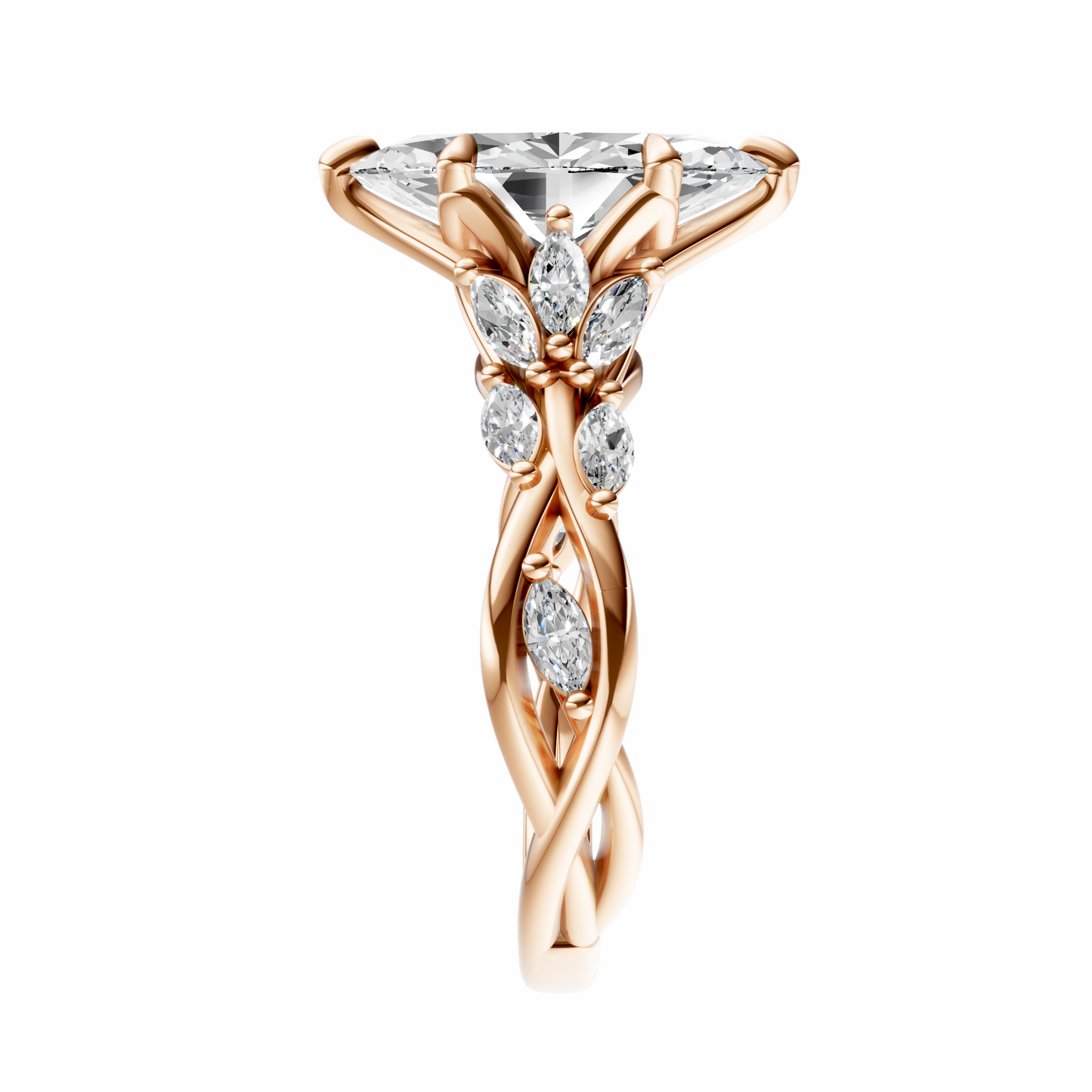 Marquise Accented Nature Inspired Setting