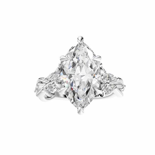 Marquise Accented Nature Inspired Setting