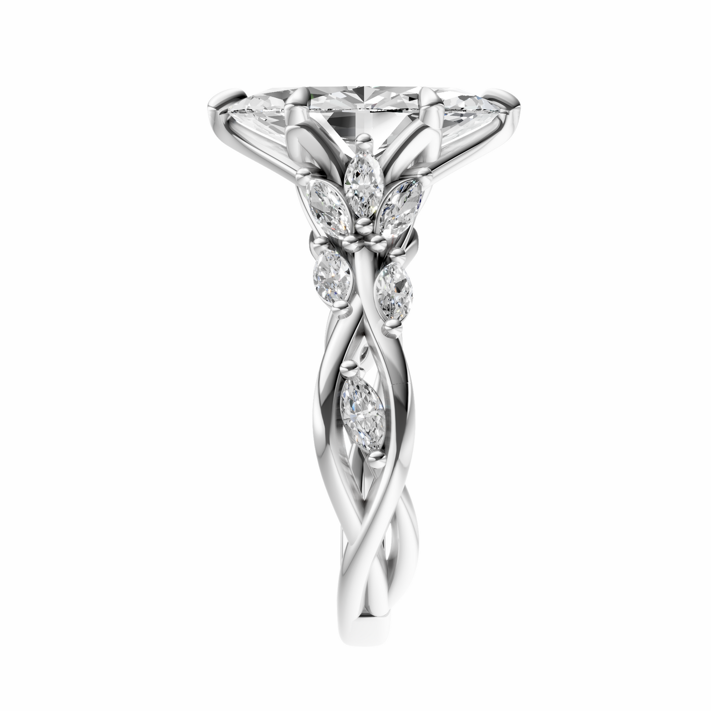 Marquise Accented Nature Inspired Setting
