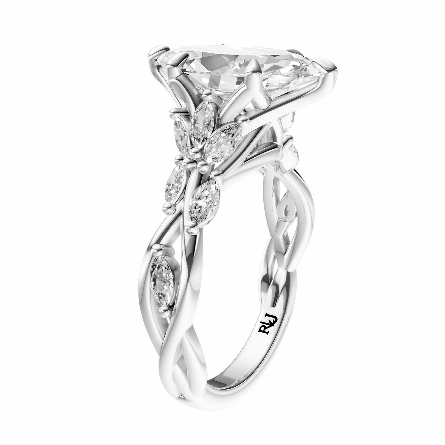 Marquise Accented Nature Inspired Setting