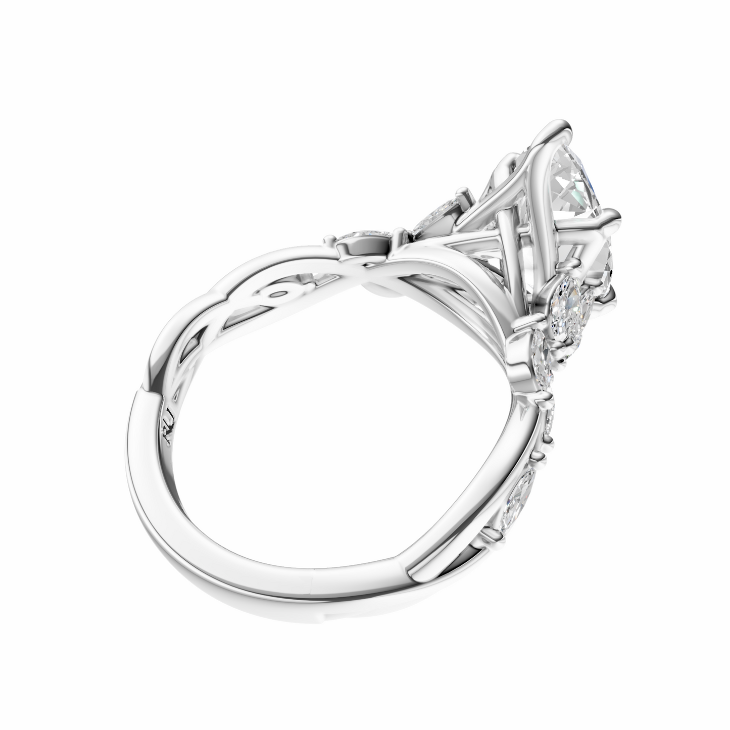 Marquise Accented Nature Inspired Setting