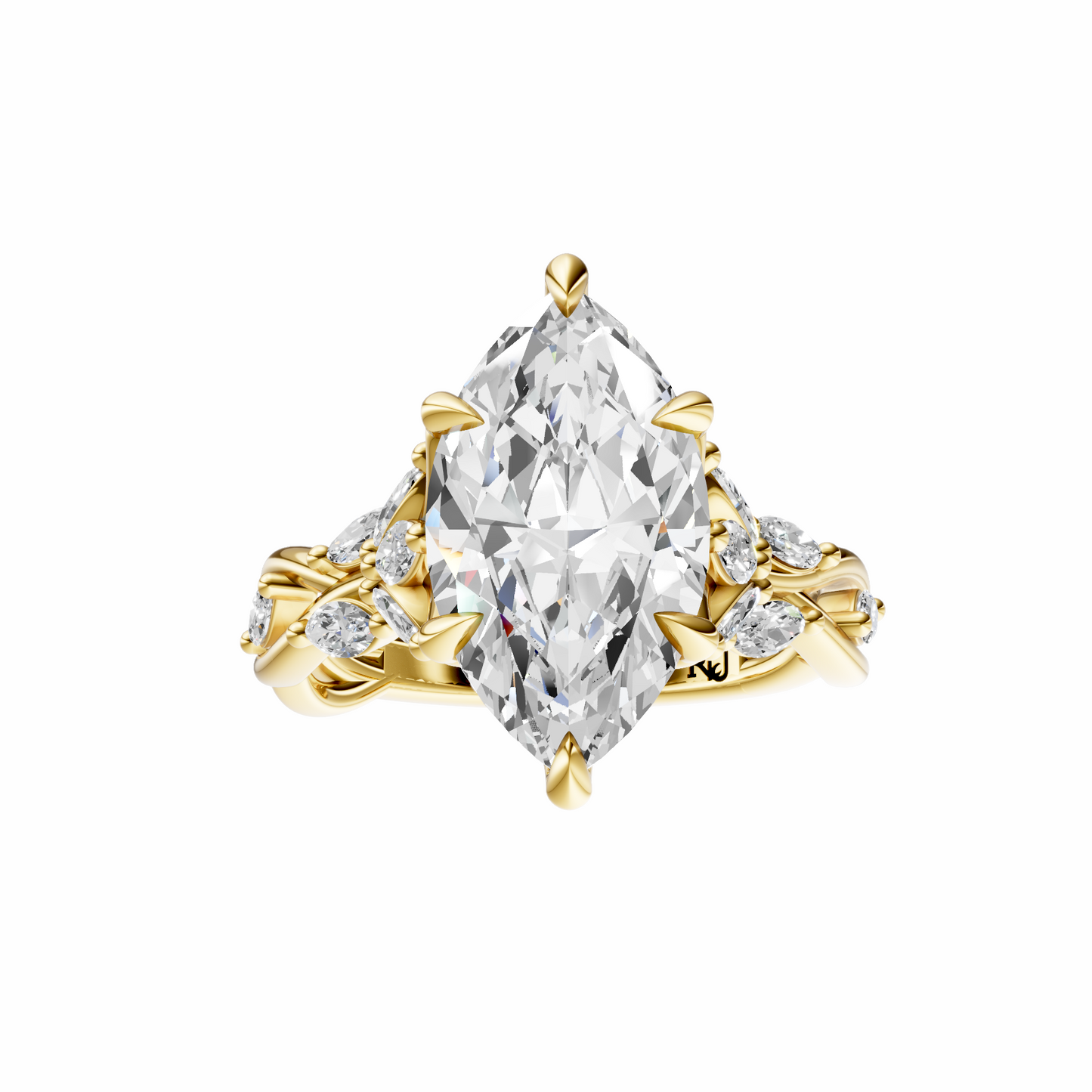 Marquise Accented Nature Inspired Setting
